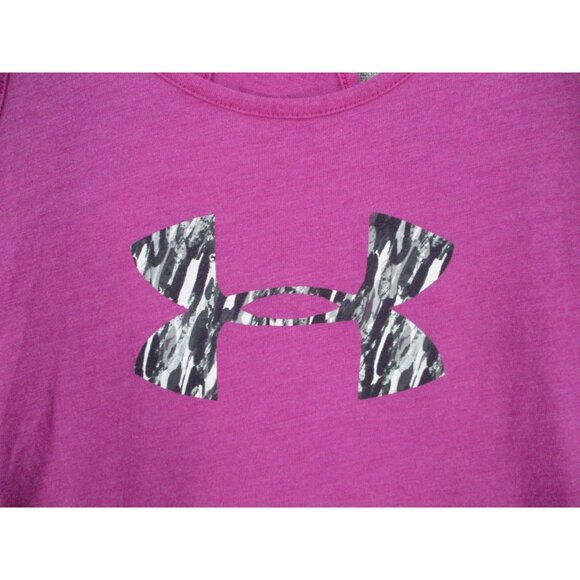 Under Armour Womens XS HeatGear Loose Racerback Tank Top Pink - Picture 2 of 8